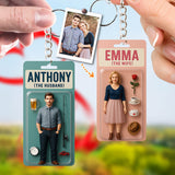 Custom Figure From Photo - Personalized Couple Keychain