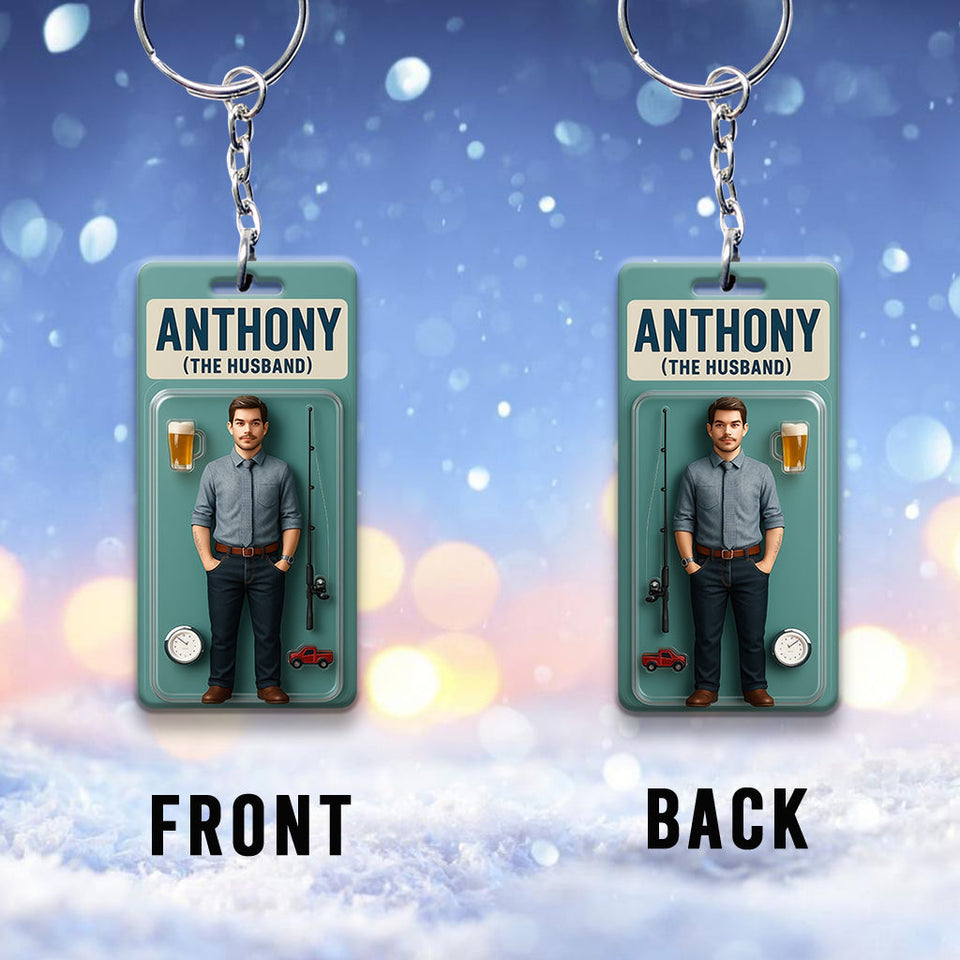 Custom Figure From Photo - Personalized Couple Keychain