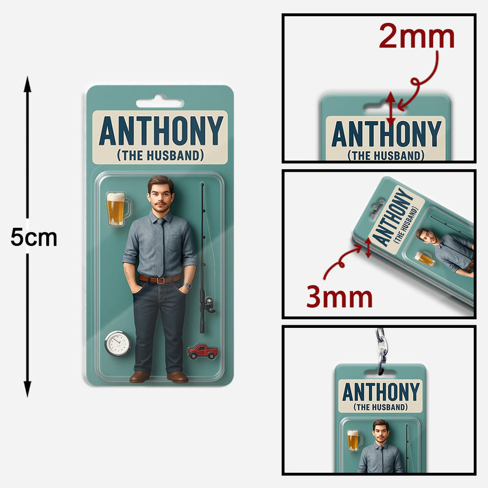 Custom Figure From Photo - Personalized Couple Keychain