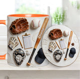 Love Baseball - Personalized Baseball Accent Mug & Coaster