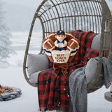 Love American Football Plush Bouquet - Personalized Football Premium Faux Fur Pillow