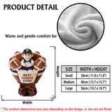 Love American Football Plush Bouquet - Personalized Football Premium Faux Fur Pillow