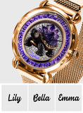 Amethyst/ Rose Quartz/ Ruby/... Style Turtle - Personalized Turtle Women Hand Watch