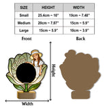Custom From Photo And Flower - Personalized Self Love Desk Mirror