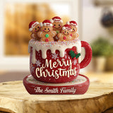 Merry Christmas - Personalized Family Custom Shaped Acrylic Plaque