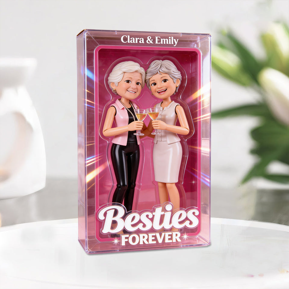 Bestie Gift, Doll-Style - Personalized Bestie Custom Shaped Acrylic Plaque
