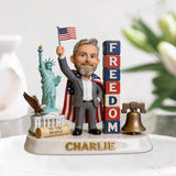 Patriotic Gift For Colleague - Personalized Colleague Custom Shaped Acrylic Plaque