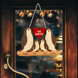 Love My Family - Personalized Family Custom Shaped Wood Sign