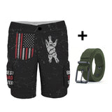 Best Dad Ever - Personalized Father Cargo Shorts With Belt