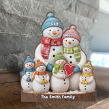 Merry Christmas - Personalized Family Custom Shaped Wood Plaque