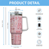 Lover Ballet - Personalized Ballet Tumbler With Handle