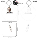 Custom Job Keychain - Personalized Police Officer Keychain With Charms