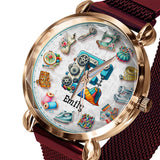 Sewing Is My Therapy - Personalized Sewing Women Hand Watch
