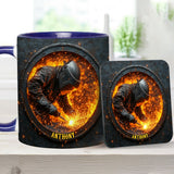 Gift For Welder Man - Personalized Welder Accent Mug