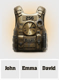 Serve And Protect - Personalized Police Officer LED Light Wall Clock