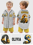 Cool Construction Vehicles - Personalized Kid Jersey Shirt & Shorts