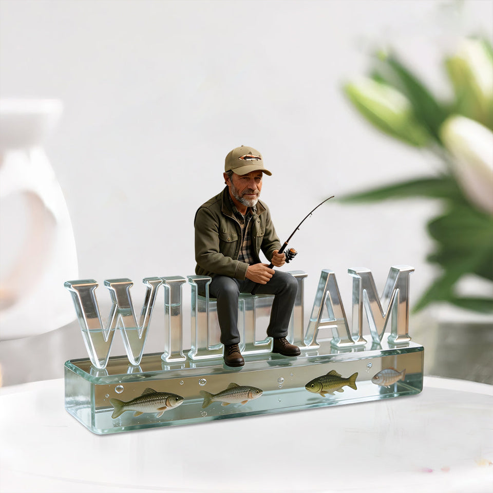 Custom Any Photo - Personalized Fishing Custom Shaped Acrylic Plaque