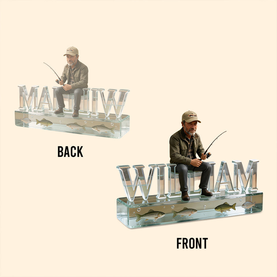 Custom Any Photo - Personalized Fishing Custom Shaped Acrylic Plaque
