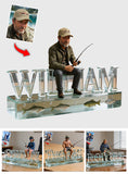 Custom Any Photo - Personalized Fishing Custom Shaped Acrylic Plaque