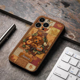 Welcome Fall - Personalized Dog Leather Phone Case