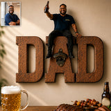 One More Beer - Personalized Father Wall Bottle Opener