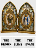 Pray For Us - Personalized Christian Acrylic Diptych