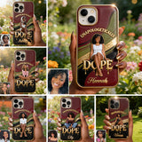 Happy Juneteeth, Black History, Black Pride - Personalized African American 3D Embossed Leather Phone Case