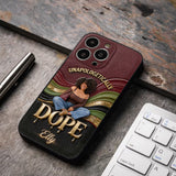 Happy Juneteeth, Black History, Black Pride - Personalized African American 3D Embossed Leather Phone Case