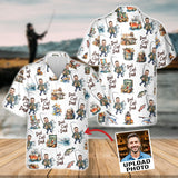 Reel Cool Dad - Personalized Fishing Hawaiian Shirt