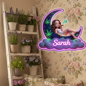 Any Photo - Personalized Weed LED Light Acrylic Sign