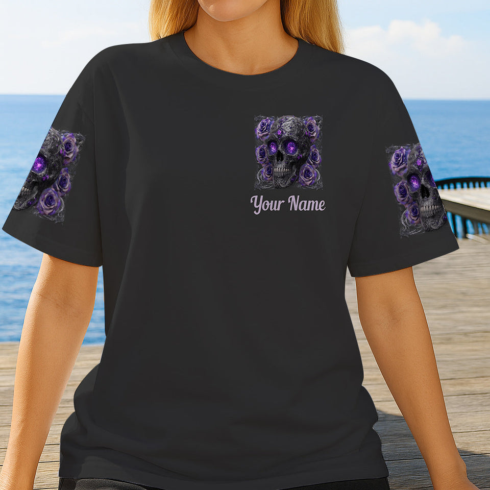 Sparkle Skull - Personalized Skull All Over Shirt