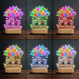 Love Is Love - Personalized LGBT Support Shaped Plaque Light Base