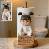 Thanks For Wiping My Bum - Personalized Newborn Paper Towel Stand