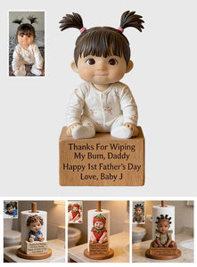 Thanks For Wiping My Bum - Personalized Newborn Paper Towel Stand