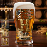 Initial Name Letter - Personalized Beer Pint