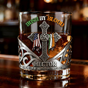 Irish By Blood - Personalized Irish Whiskey Glass