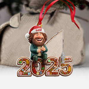 Fishing Mascot Gift - Personalized Fishing Ornament