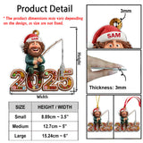 Fishing Mascot Gift - Personalized Fishing Ornament