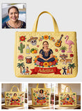 Latina Women, Mexican Vibe - Personalized Latina Women Quilted Tote Bag