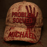 Problem Solved - Personalized Horror Character Classic Cap