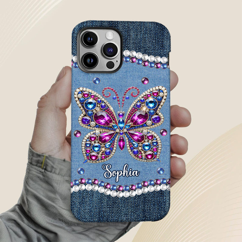 Beautiful Butterly - Personalized Butterfly Full Print Phone Case
