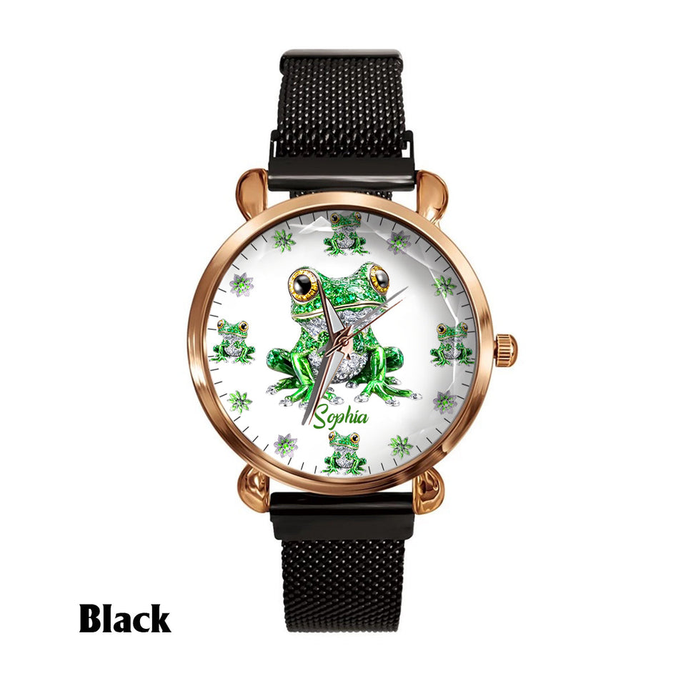 Love Frogs - Personalized Frog Women Hand Watch