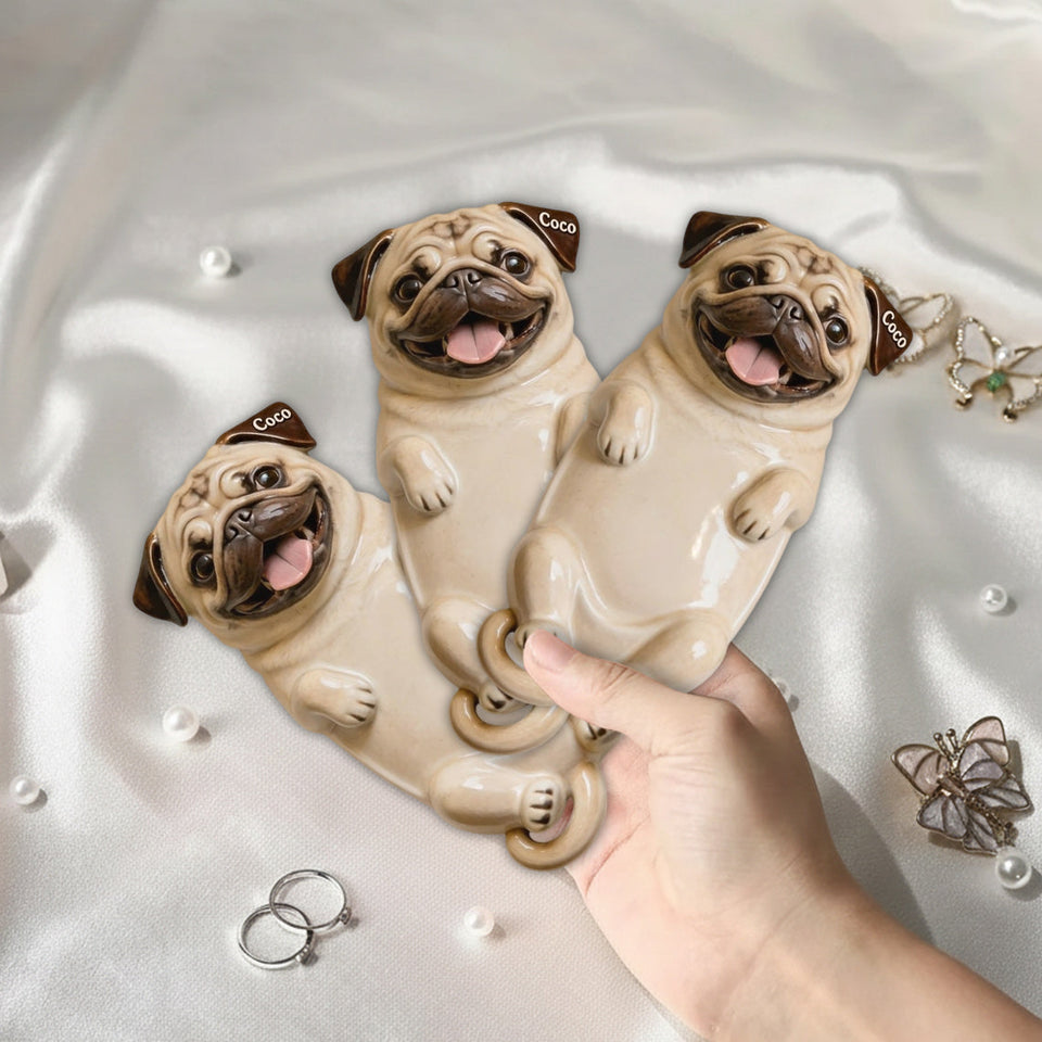Snuggle Buddy Soap Holder - Personalized Dog Catch-All Tray