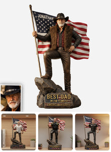 Best Dad/Grandpa... In 250 Years Of America - Personalized Father Custom Shaped Acrylic Plaque