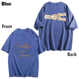 Daddy's Team Fist Bump - Personalized Father Wash T-shirt