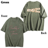 Daddy's Team Fist Bump - Personalized Father Wash T-shirt