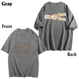 Daddy's Team Fist Bump - Personalized Father Wash T-shirt