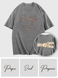 Daddy's Team Fist Bump - Personalized Father Wash T-shirt