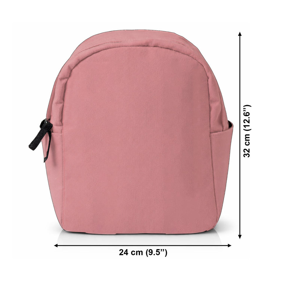 Custom From Photo And Flower - Personalized Kid Changeable Leather Patch Backpack