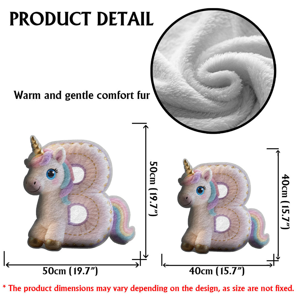 Perfect Gift For Kids - Personalized Kid Faux Fur Shaped Pillow